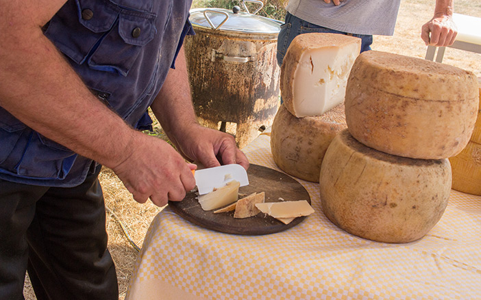 When in Naxos, look for its cheeses