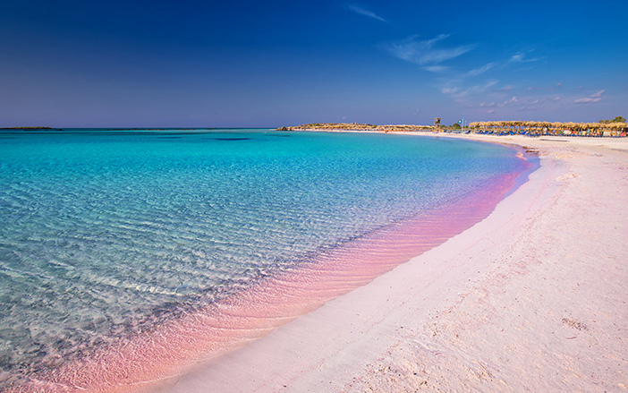 Η ροζ παραλία στο Ελαφονήσι